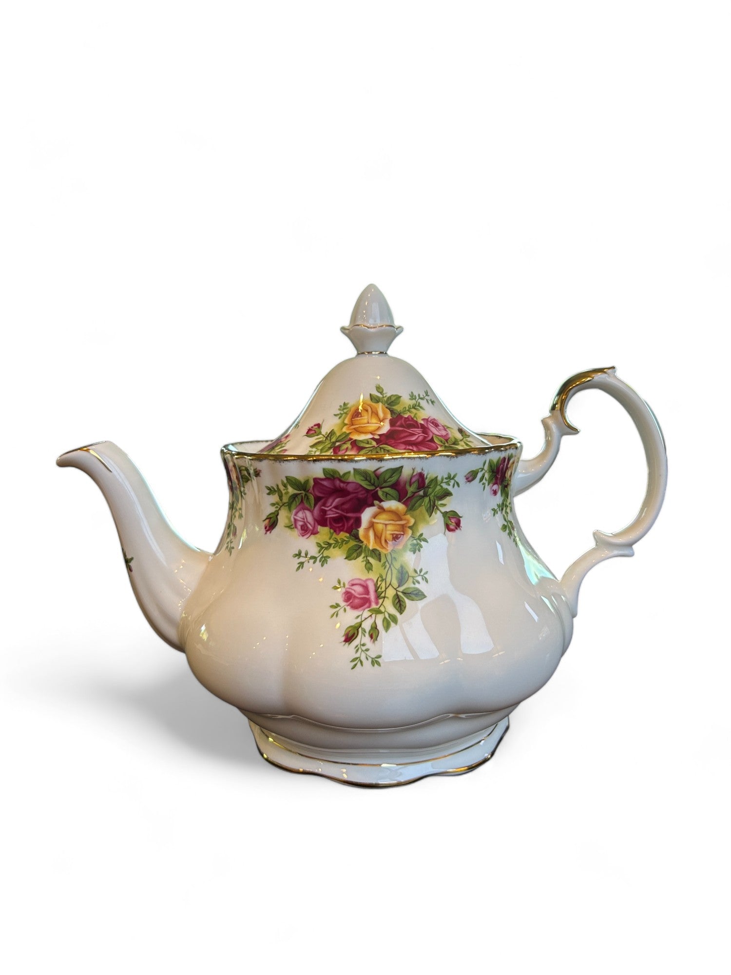  Old Country Rose Royal Albert Teapot With Lid