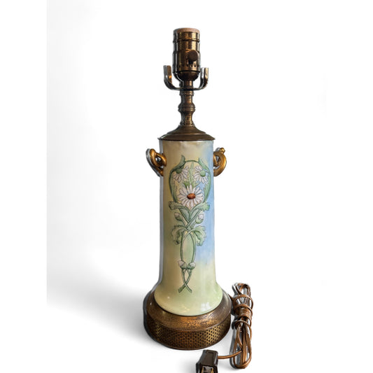 Daisy Green and Blue Lamp