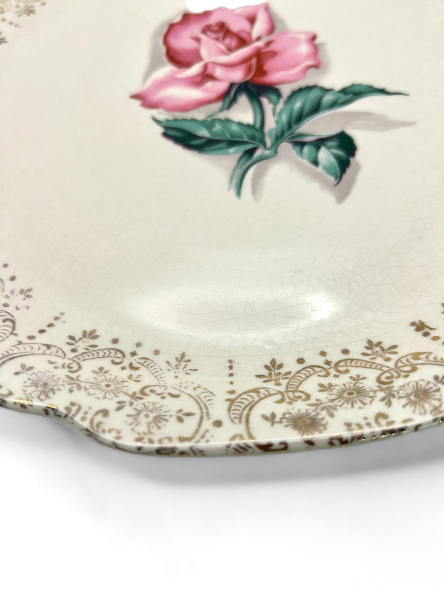 Vintage Rose Plates 