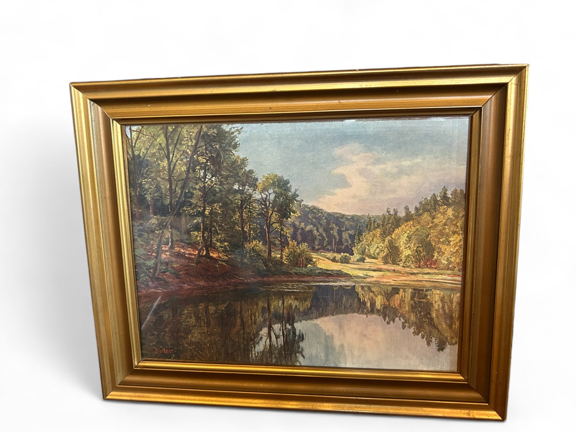 Vintage Serene Vintage Landscape Print_1