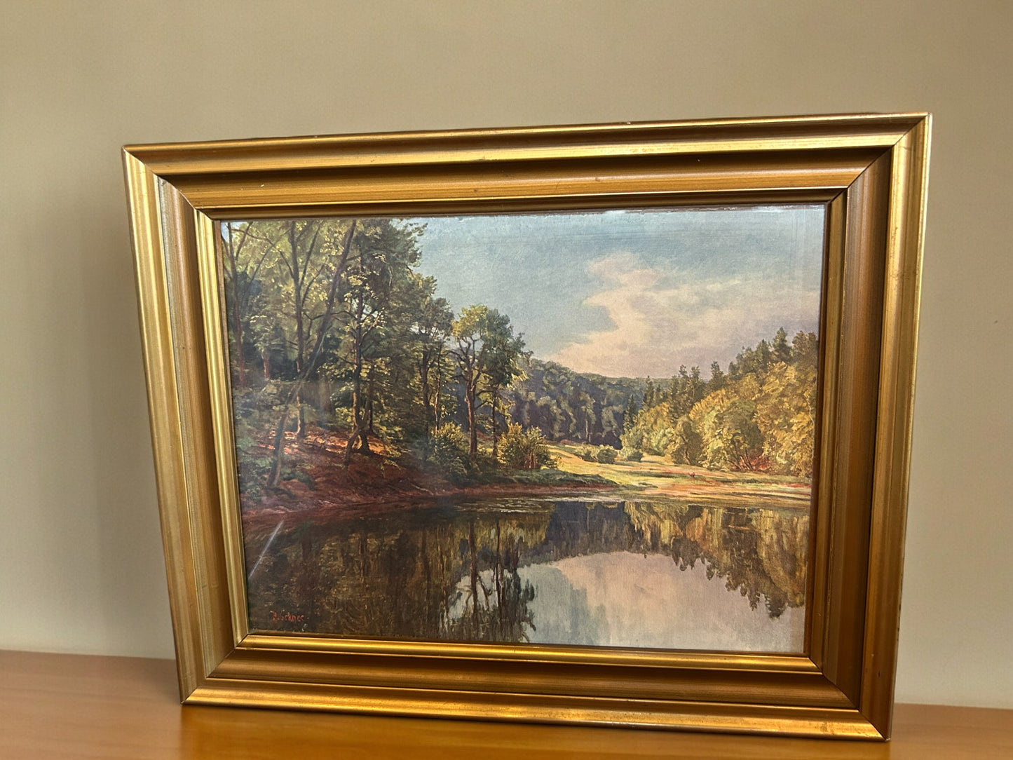 Serene Vintage Landscape Print