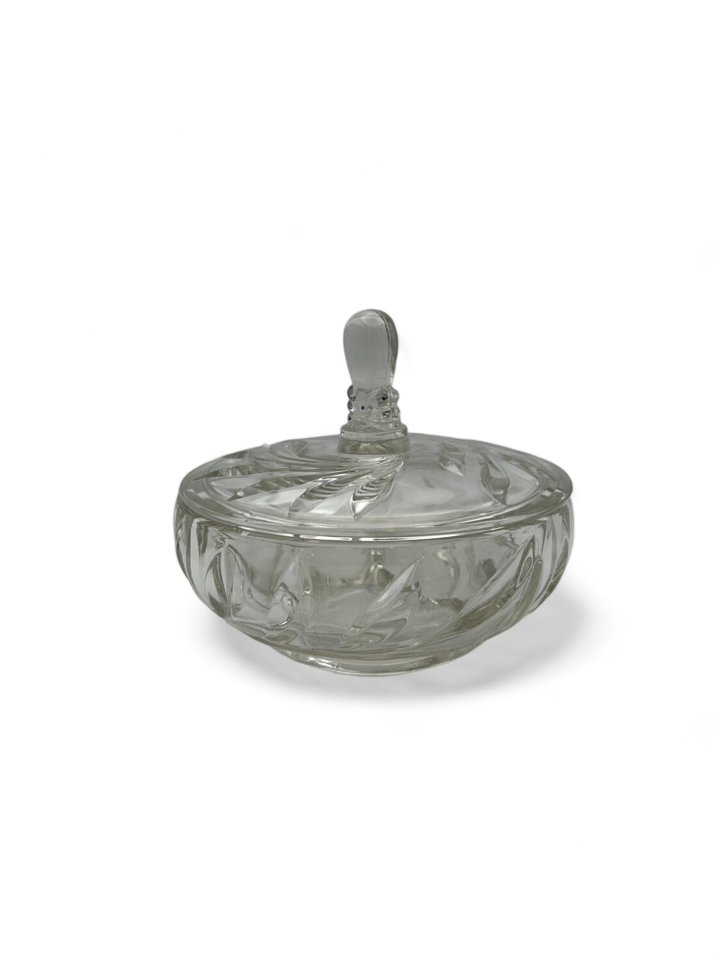 Glass Candy Dish With Lid
