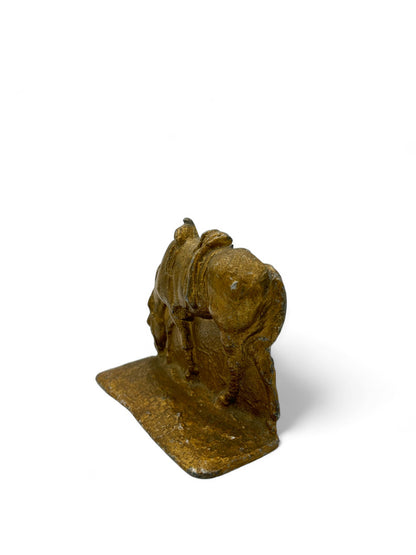 Vintage Verona Equine Elegance Cast Iron Bronzed Bookend