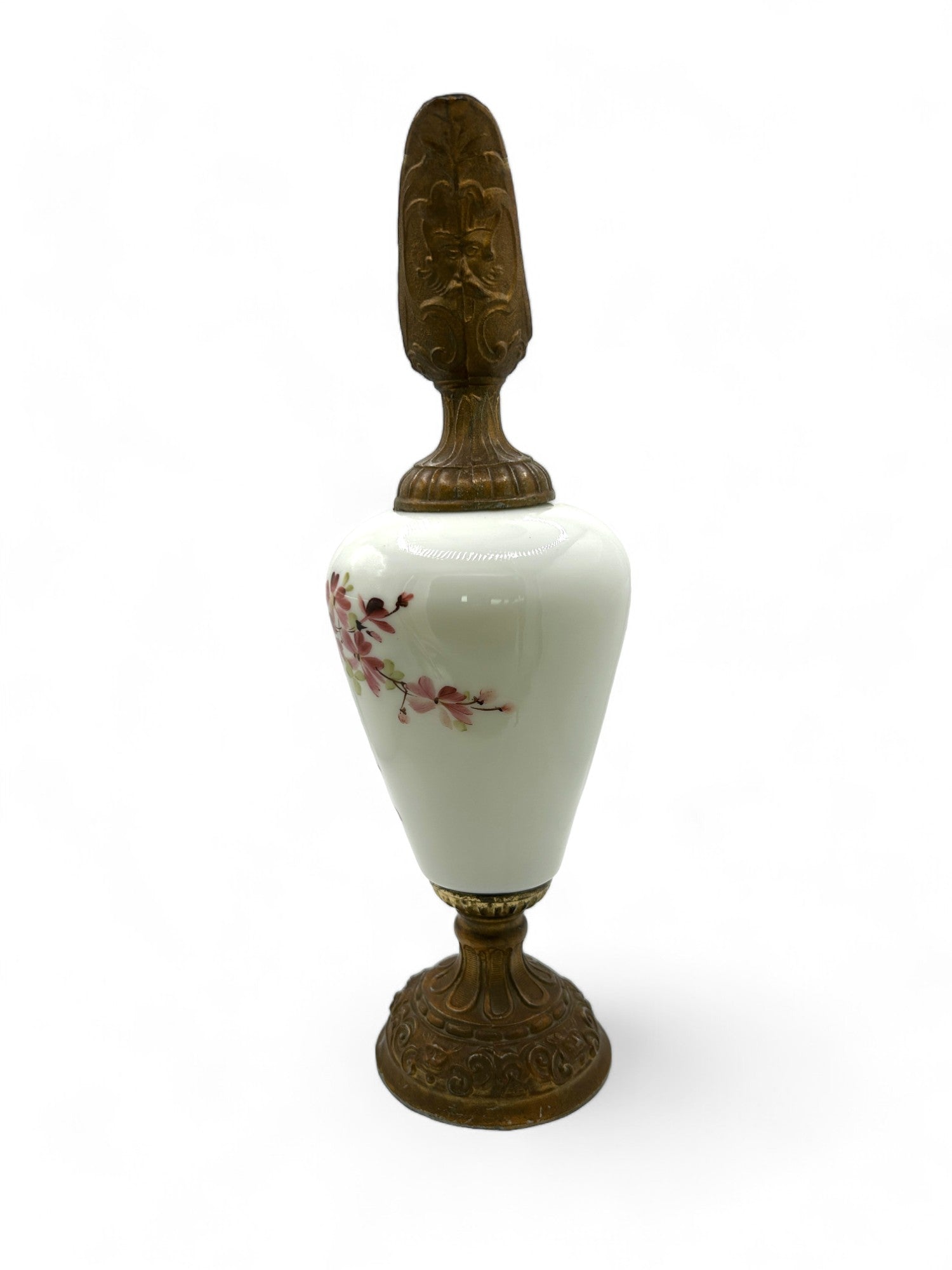  Hand Painted Porcelain and Metal Ewer