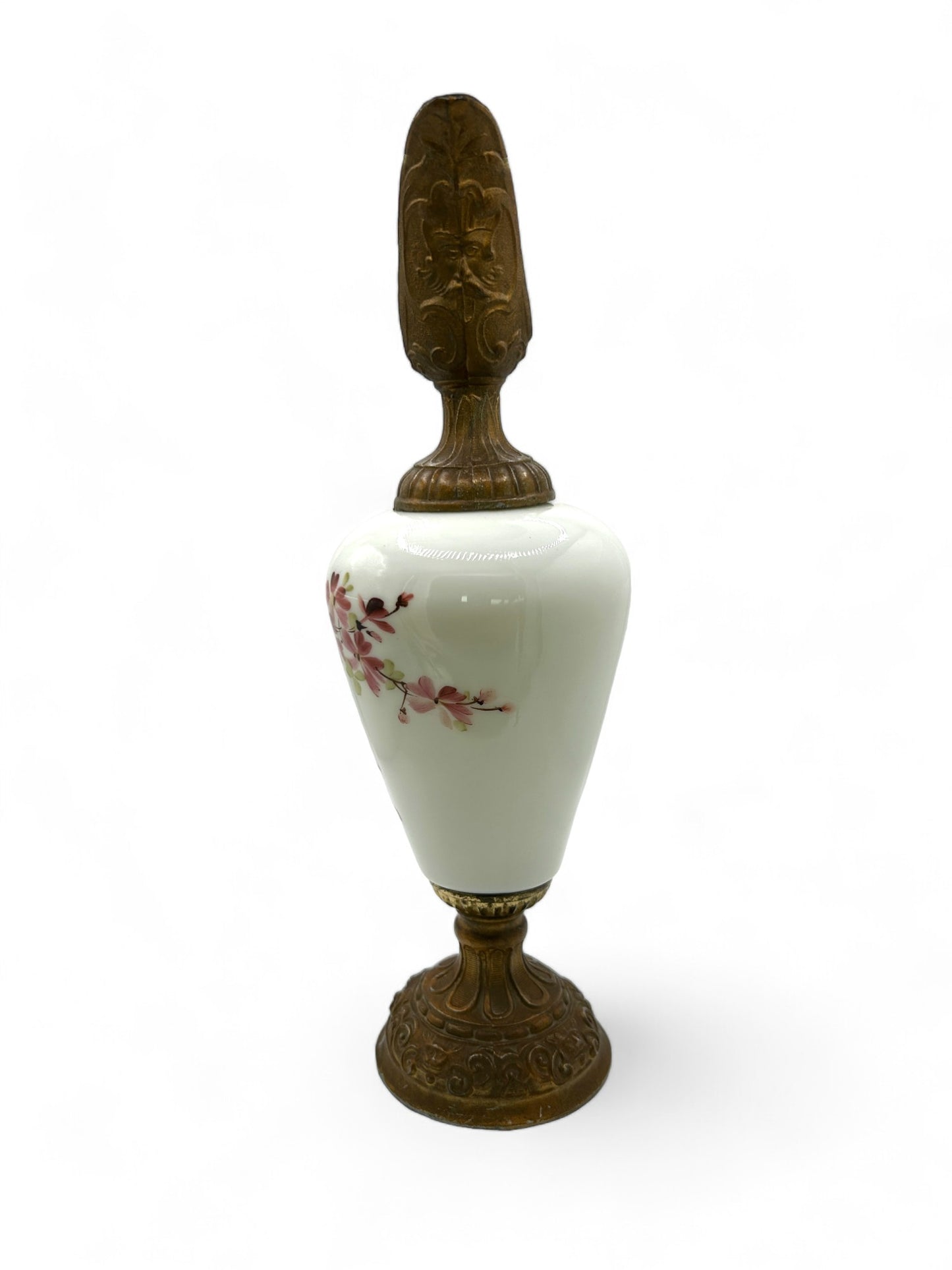  Hand Painted Porcelain and Metal Ewer
