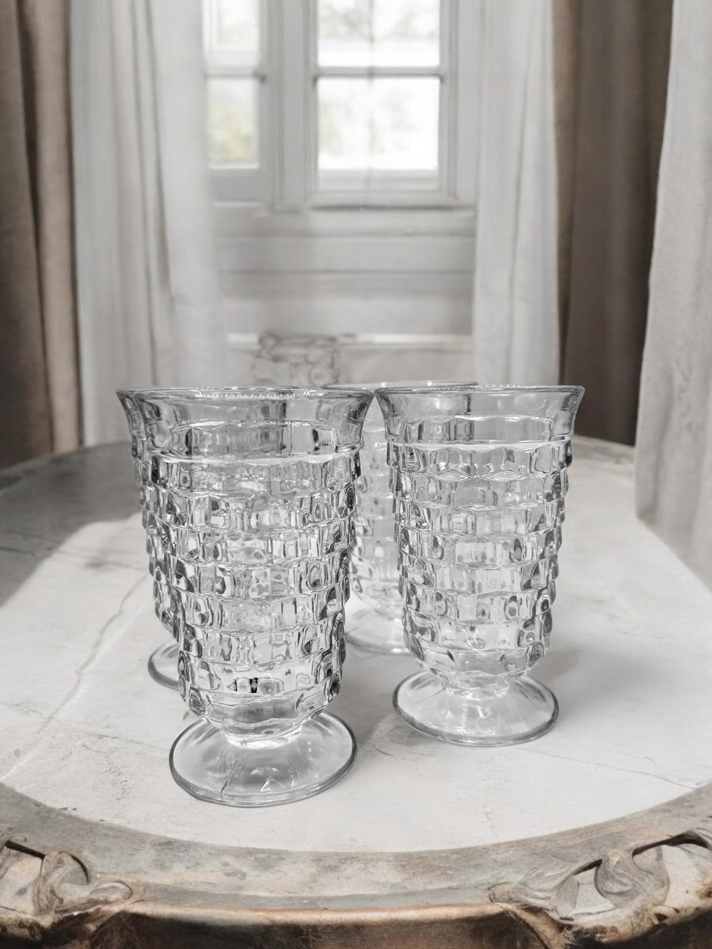  Cube Clear Glasses