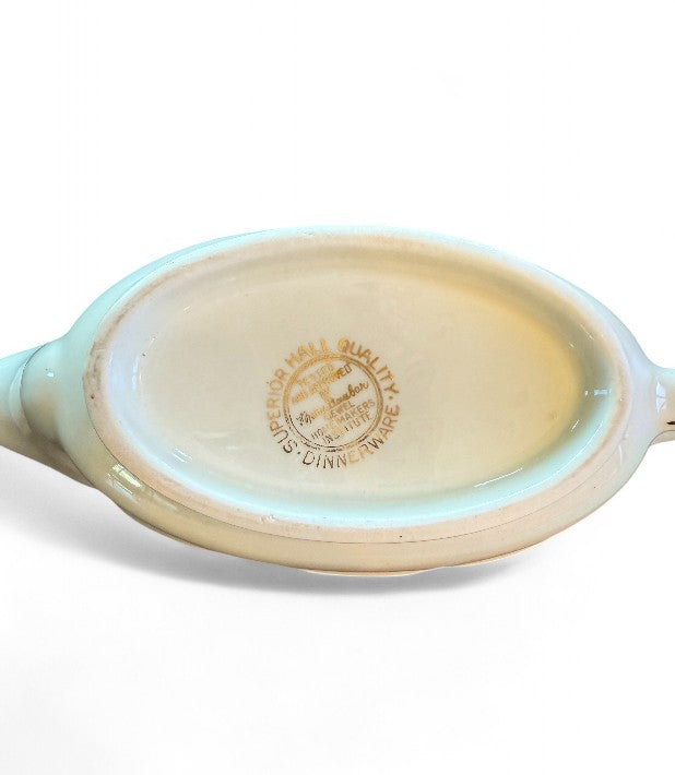 Vintage Hall Autumn Leaf Gravy Boat - Vintage Tableware