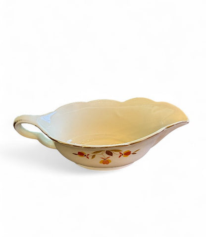 Vintage Hall Autumn Leaf Gravy Boat - Vintage Tableware