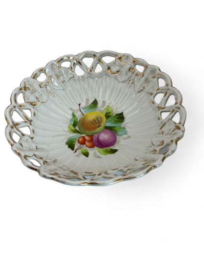 Vintage porcelain fruit bowl