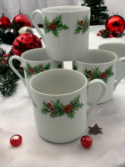Berry Christmas Mugs